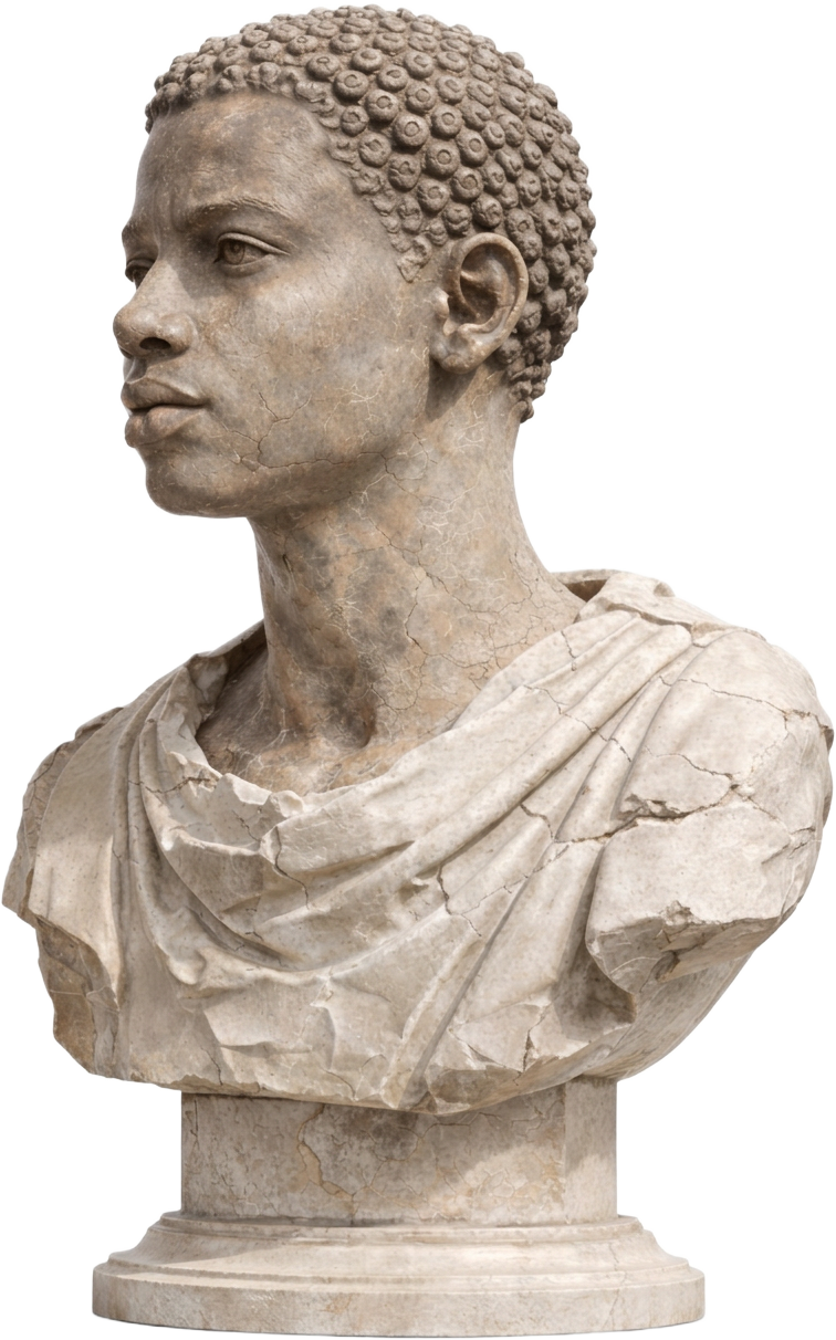 Sculpted bust from the cover of Leaders & Schemers